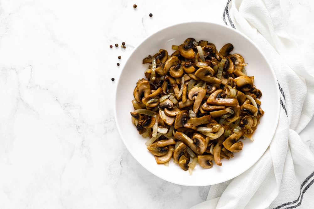 Sliced Mushrooms & Onions